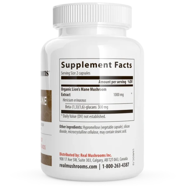 Organic Lions Mane Extract Capsules - Image 3